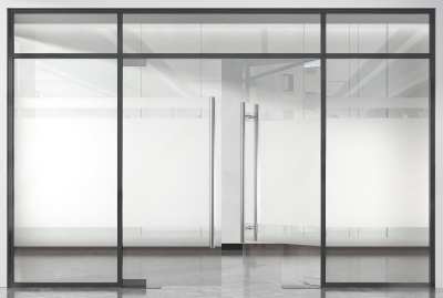 现代玻璃双开门3D模型下载